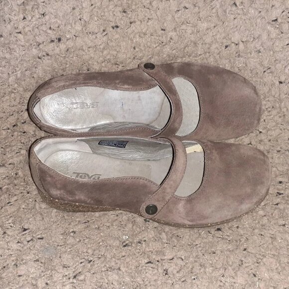 TEVA-Ventura S/N 4028 Brown Suede Casual Mary Janes-Snap Closure-Sz 8-NEAR MINT - Picture 6 of 10